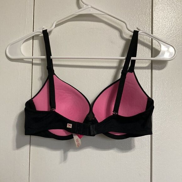 VICTORIAS SECRET PINK VS Where Everywhere Super Push Up Black Bra 34C - Picture 12 of 14